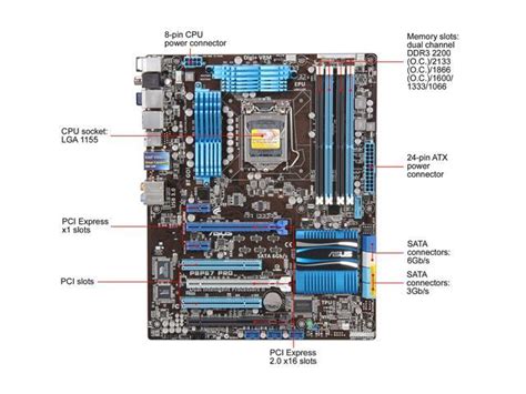 asus p8p67 datenblatt.